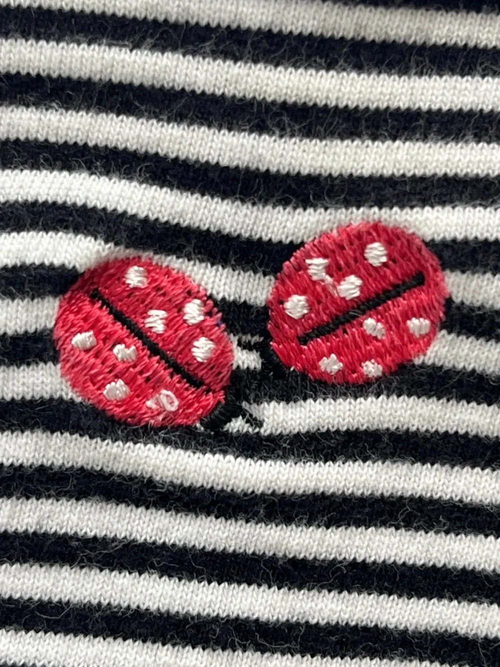 Gymboree 2011 Ladybug Rainbow Tag Striped Cotton Crewneck T-Shirt Size XS